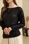 ILEANA SILK LINEN SWEATER