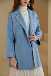 NOELLE MERINO WRAP SHORT COAT