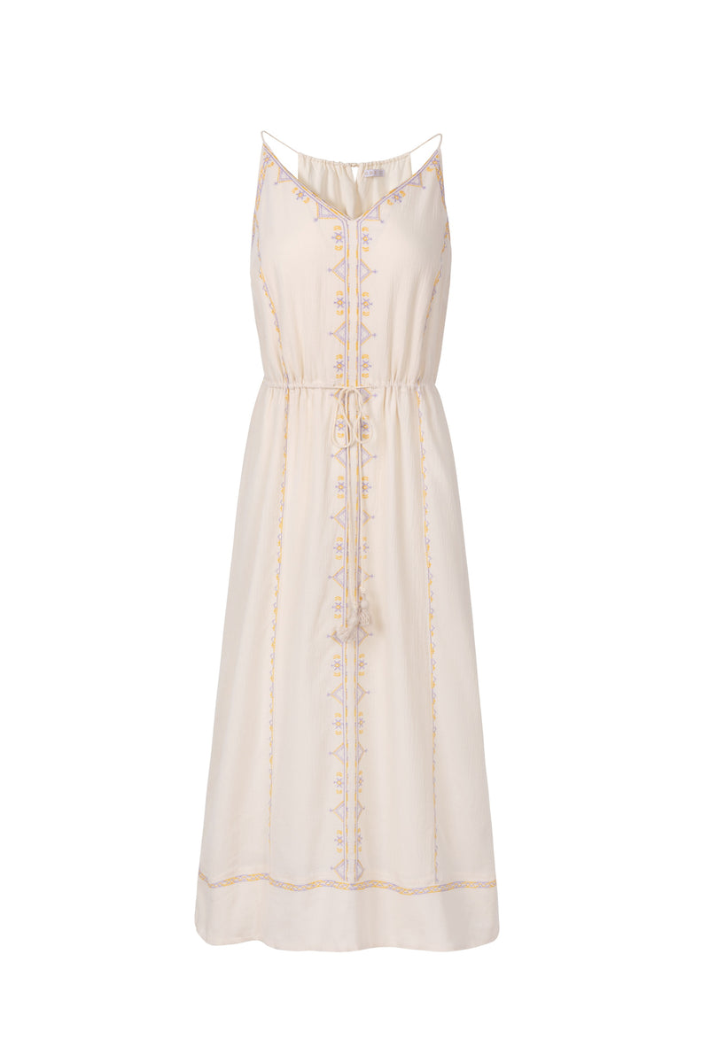 SCARLETTE EMBROIDERED SLIP DRESS