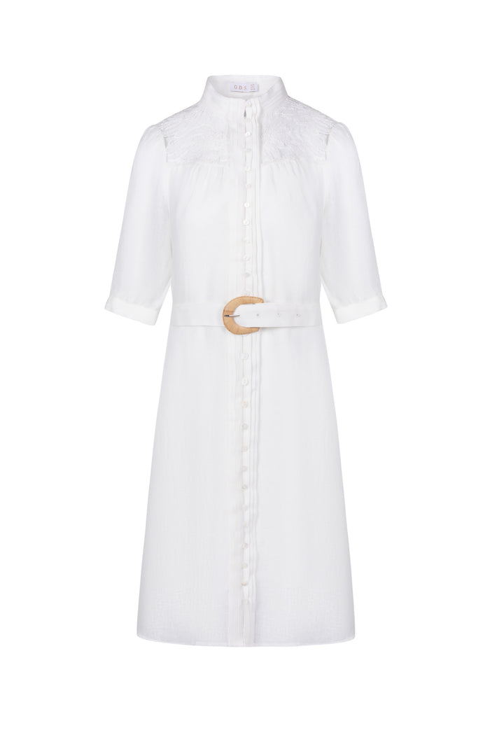 ILA LACE SHORT SLEEVES SHORT DRESS