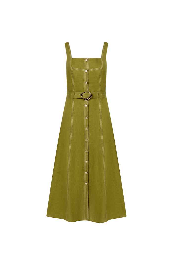 EMILY LINEN SLIP DRESS