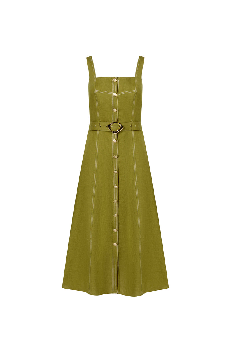 EMILY LINEN SLIP DRESS