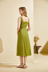 EMILY LINEN SLIP DRESS