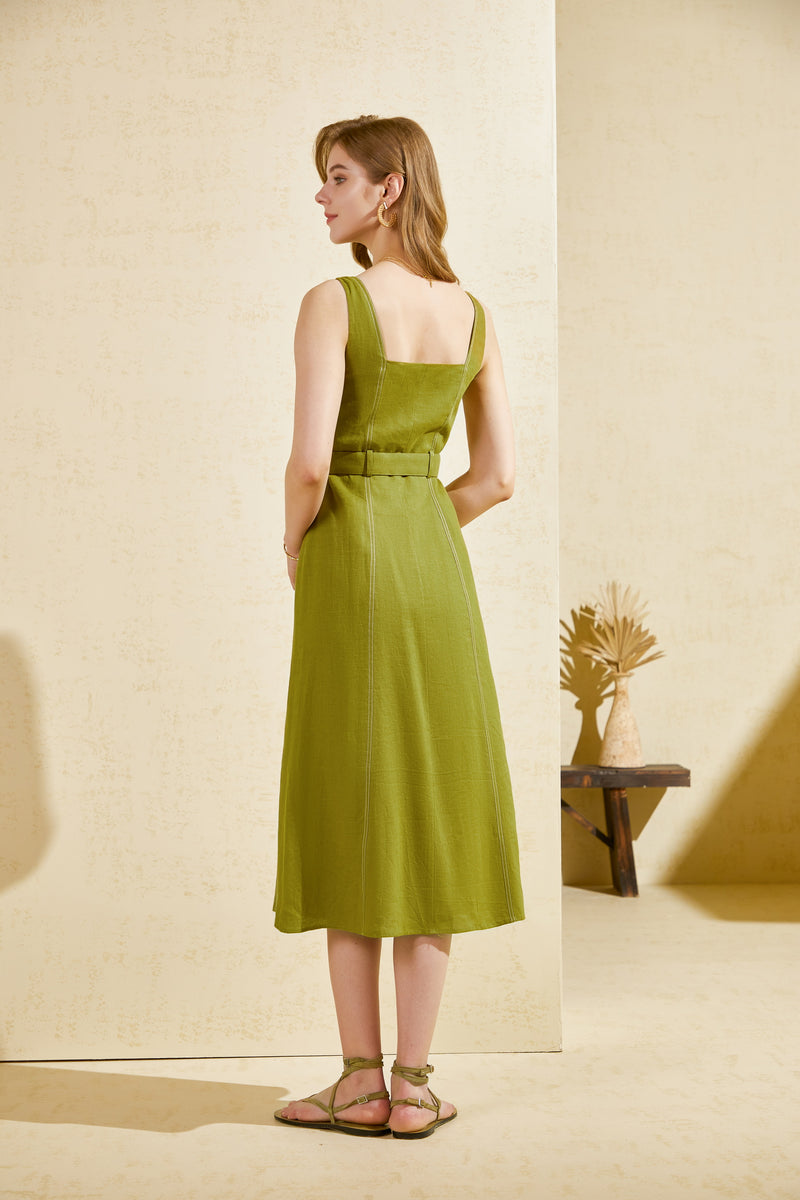 EMILY LINEN SLIP DRESS