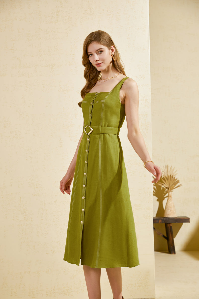 EMILY LINEN SLIP DRESS