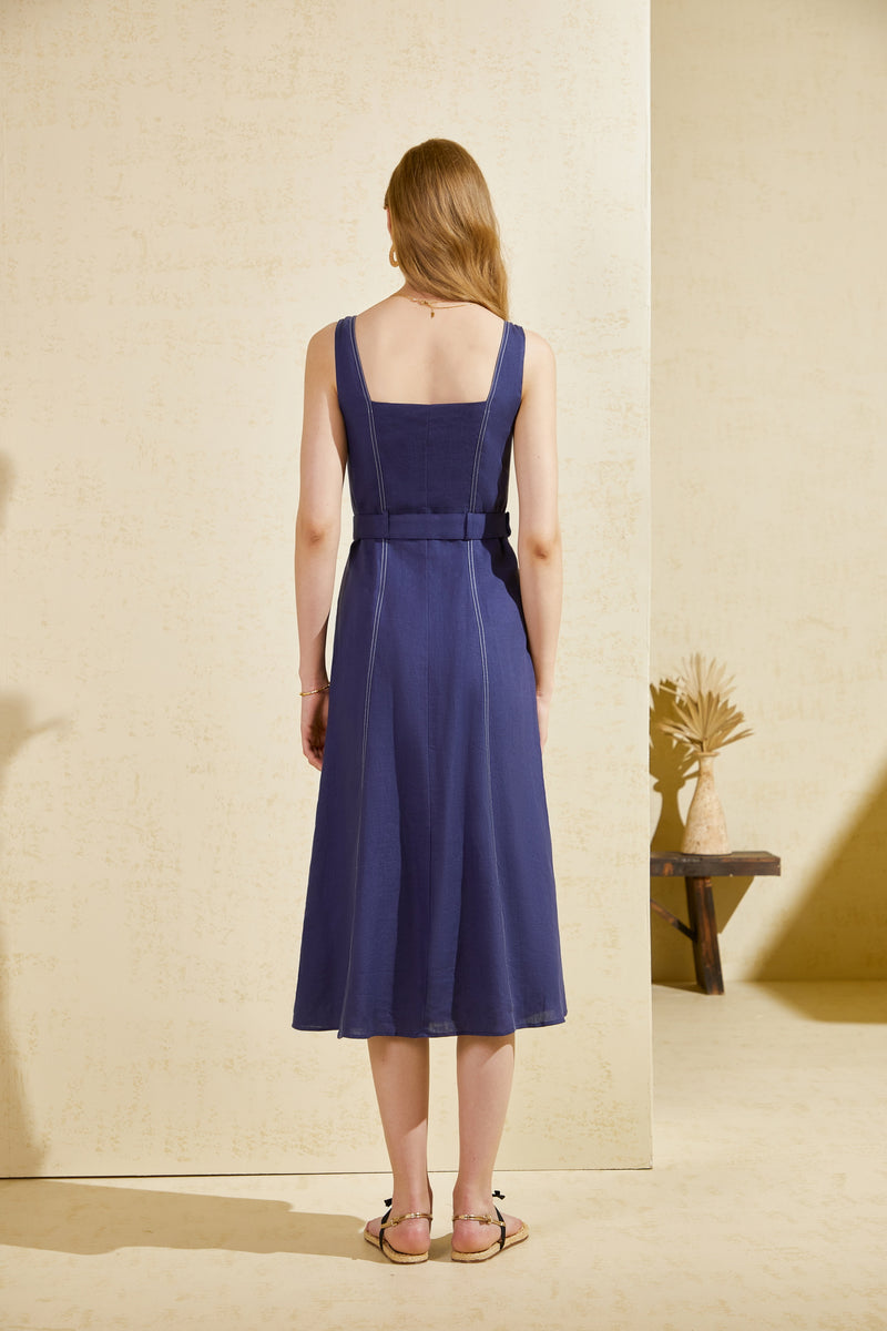 EMILY LINEN SLIP DRESS