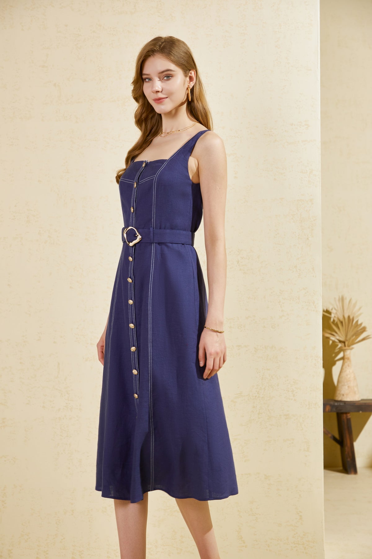 EMILY LINEN SLIP DRESS