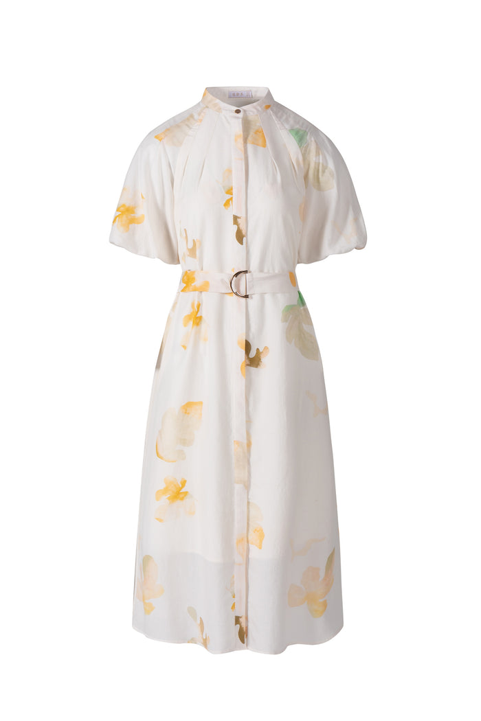 FAE PRINTED SHORT SLEEVES DRESS
