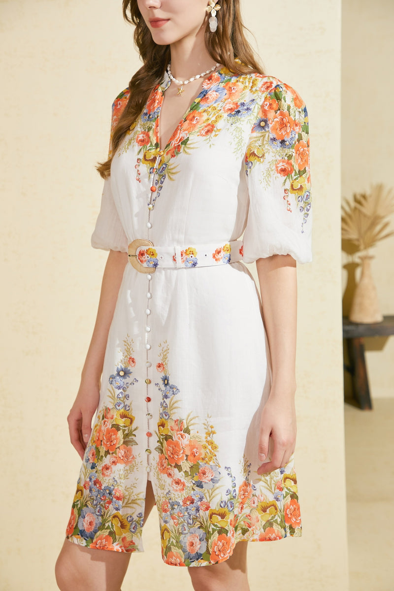 PERLA PRINTED SHORT DRESS