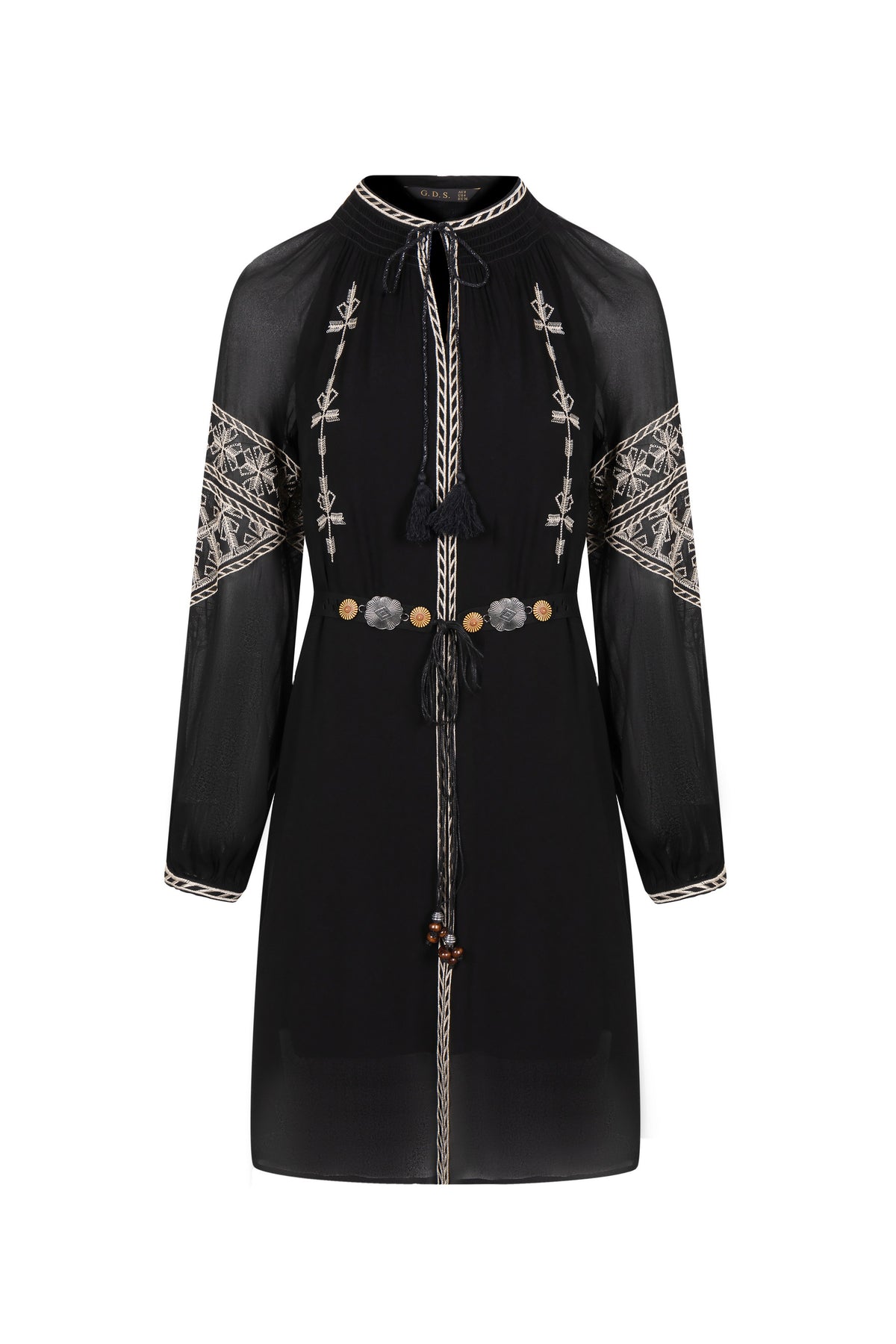 ISABELLA EMBROIDERED SHORT DRESS