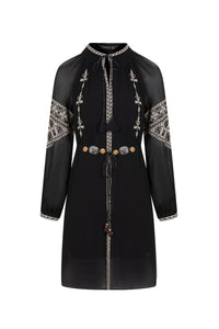 ISABELLA EMBROIDERED SHORT DRESS