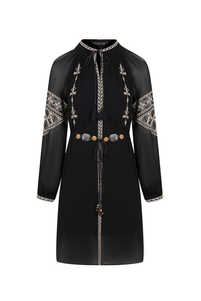 ISABELLA EMBROIDERED SHORT DRESS