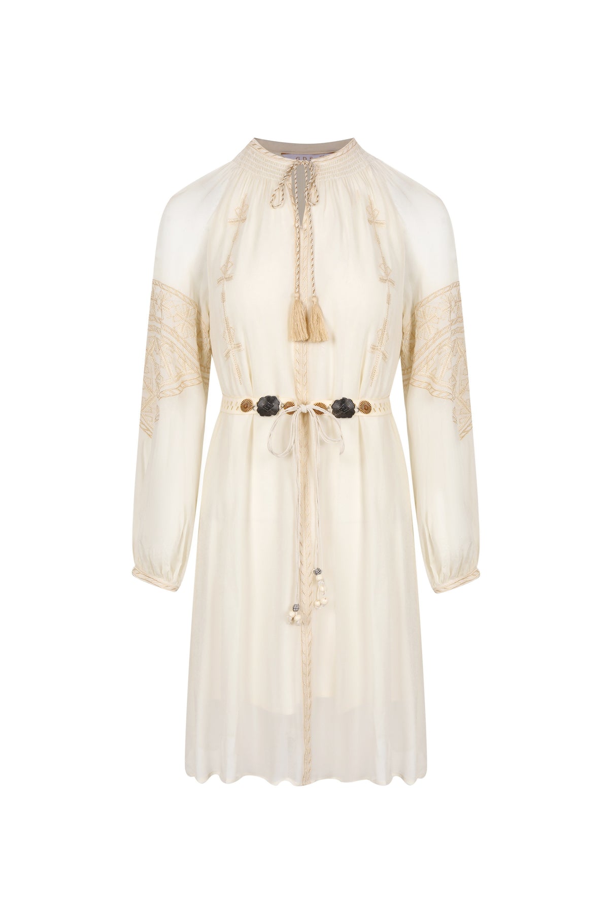 ISABELLA EMBROIDERED SHORT DRESS