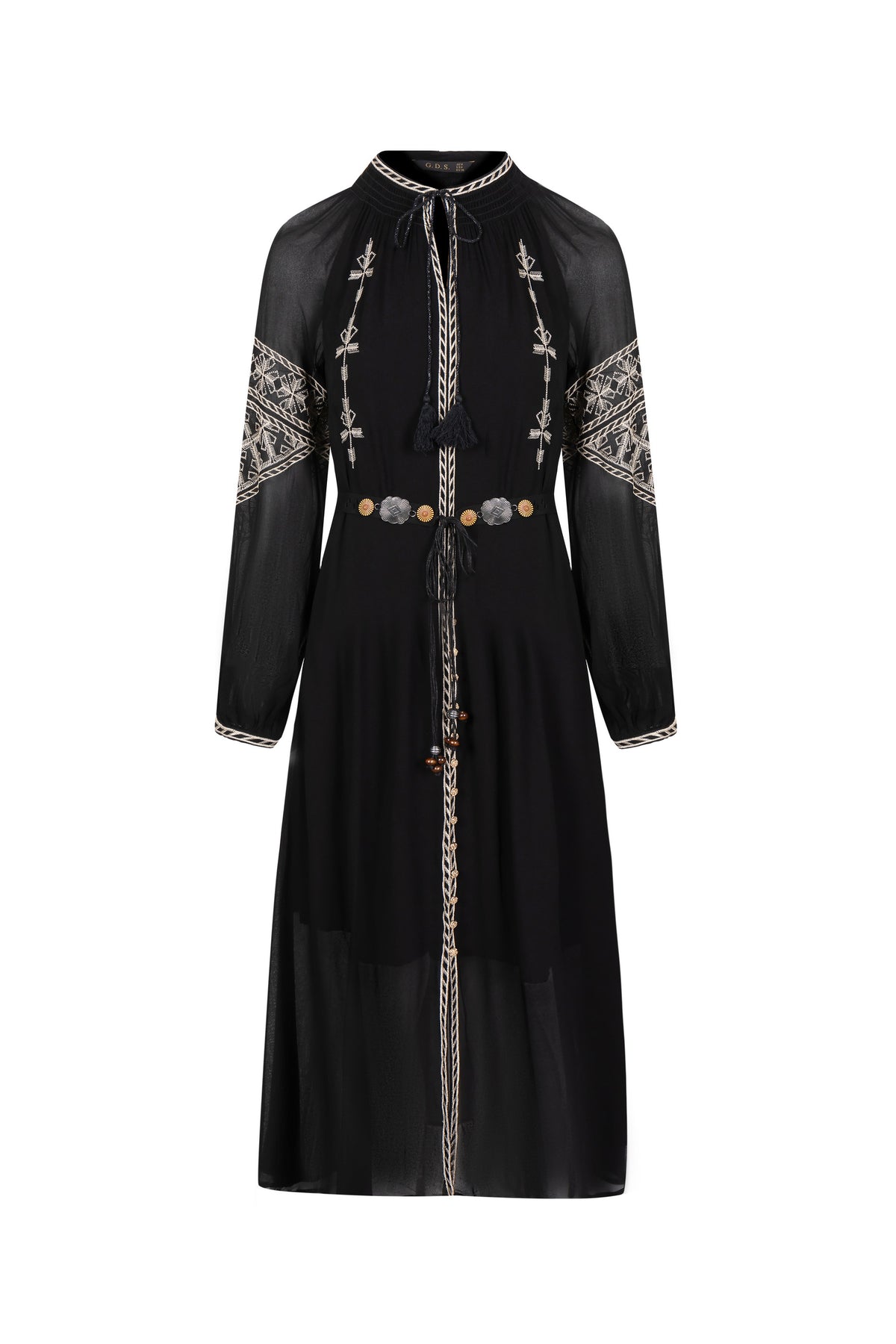 ISABELLA EMBROIDERED LONG DRESS