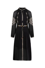 ISABELLA EMBROIDERED LONG DRESS