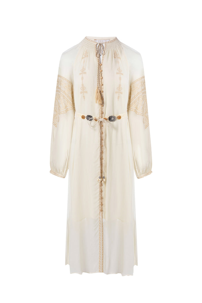 ISABELLA EMBROIDERED LONG DRESS