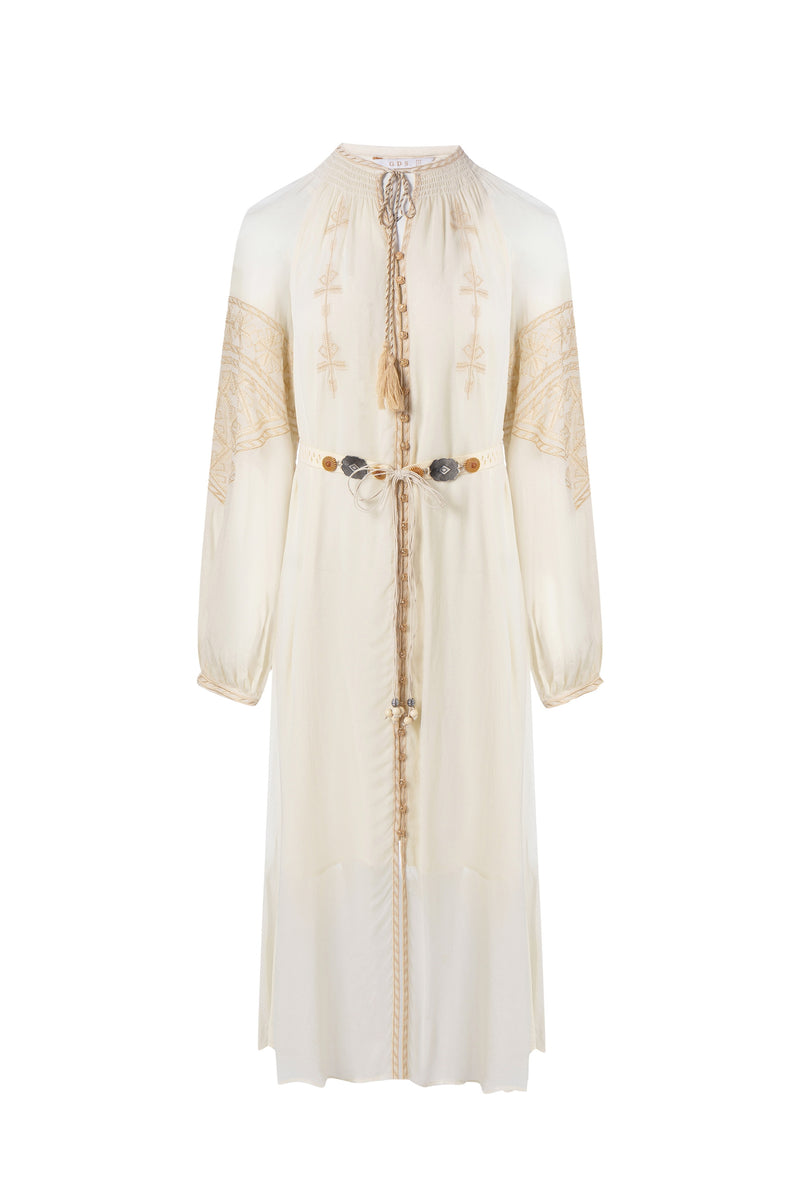 ISABELLA EMBROIDERED LONG DRESS