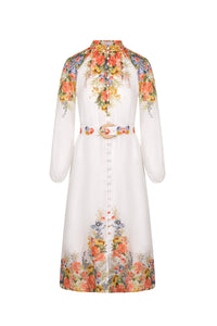 PERLA LONG SLEEVES LONG DRESS