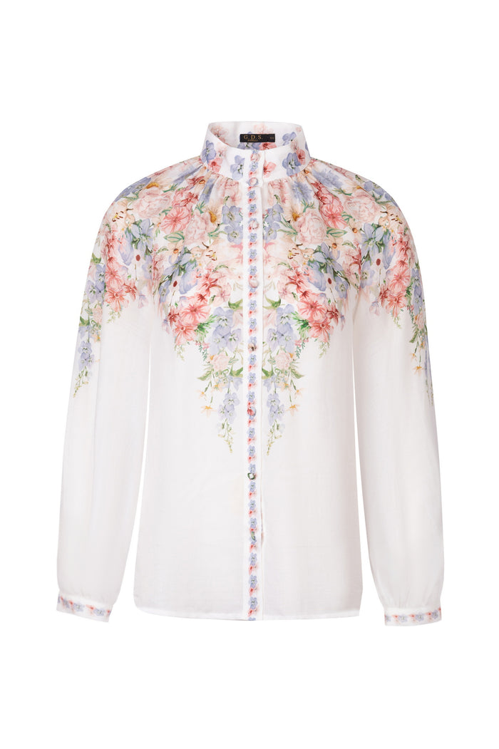 CELESTE CUFF LONG SLEEVE BLOUSE