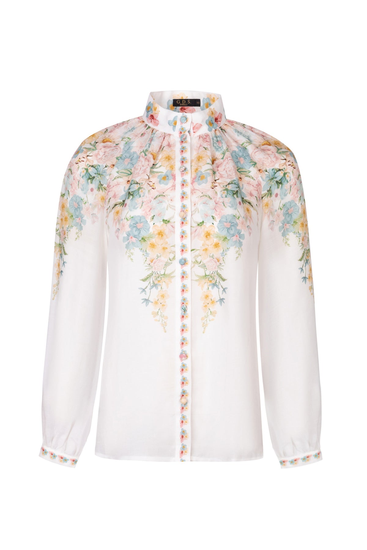 CELESTE CUFF LONG SLEEVE BLOUSE