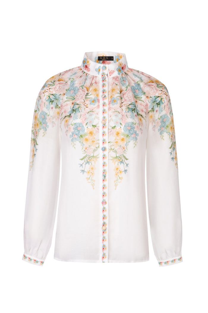 CELESTE CUFF LONG SLEEVE BLOUSE