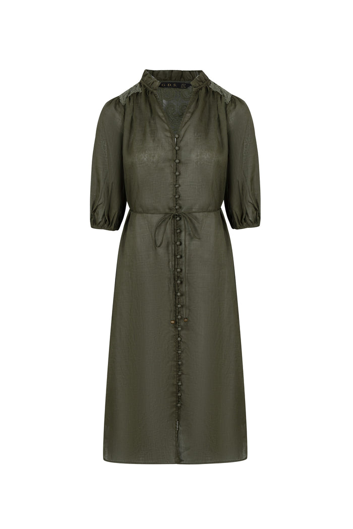 EDDA LINEN LACE DRESS