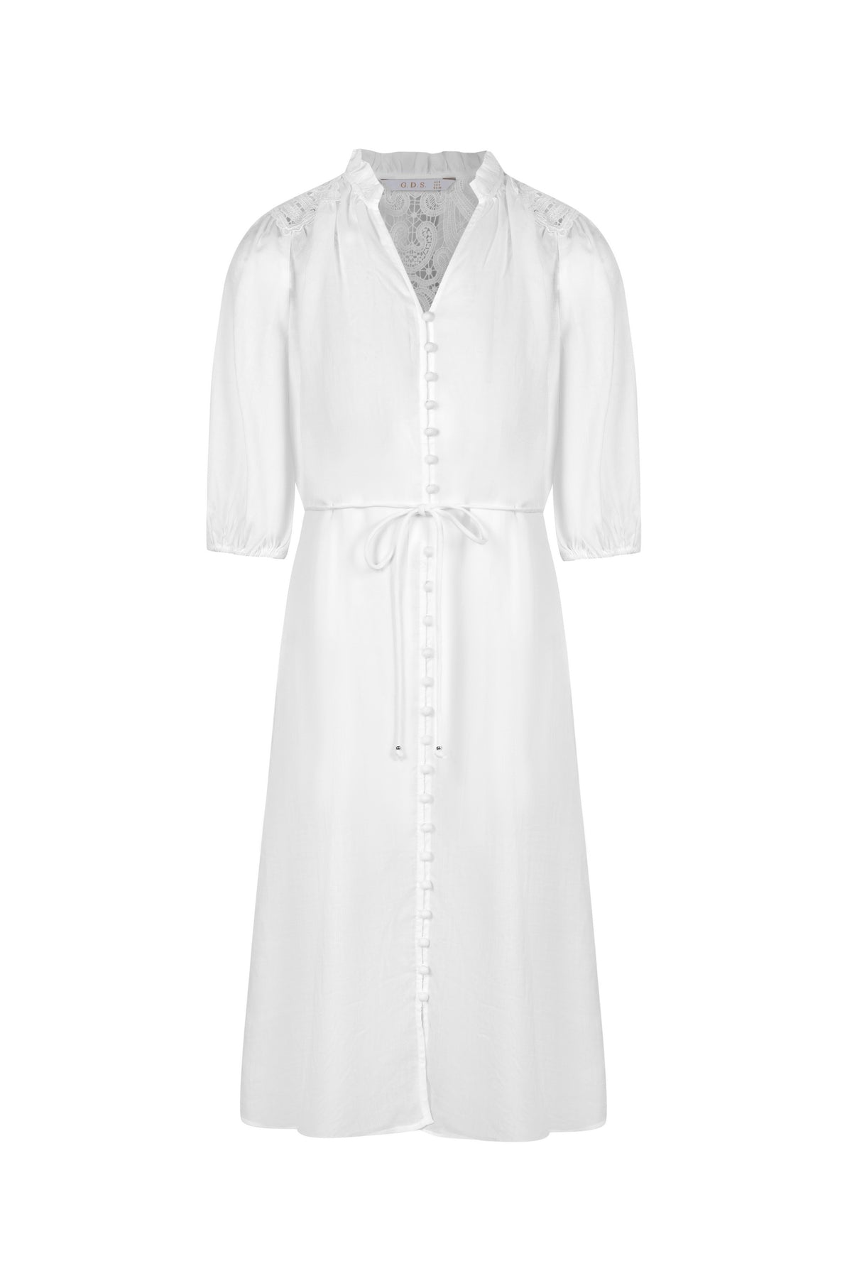 EDDA LINEN LACE DRESS
