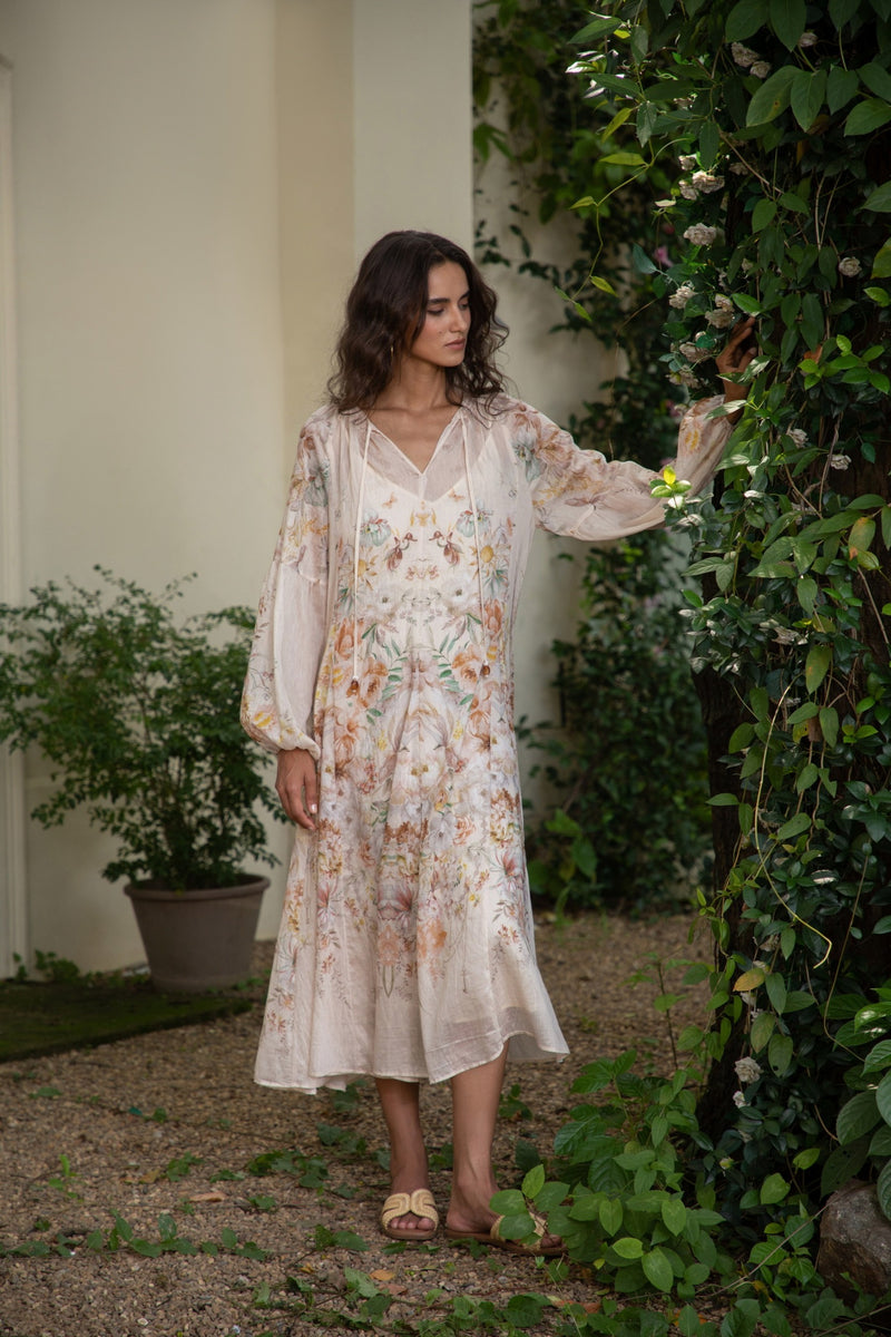 ATTICUS LONG SLEEVE PRINTED DRESS