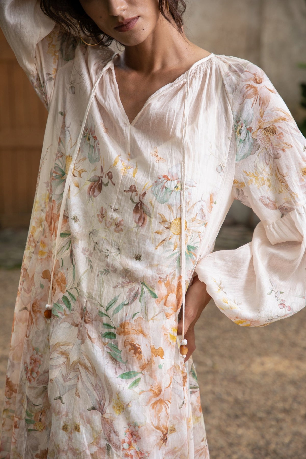 ATTICUS LONG SLEEVES PRINTED DRESS