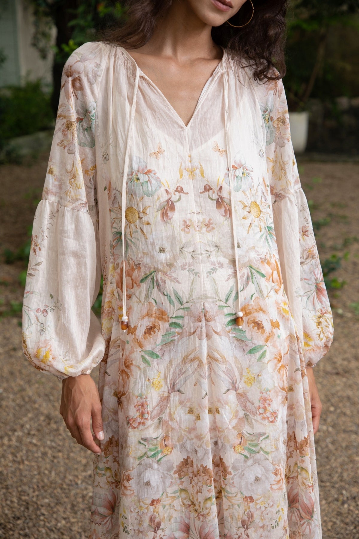 ATTICUS LONG SLEEVES PRINTED DRESS