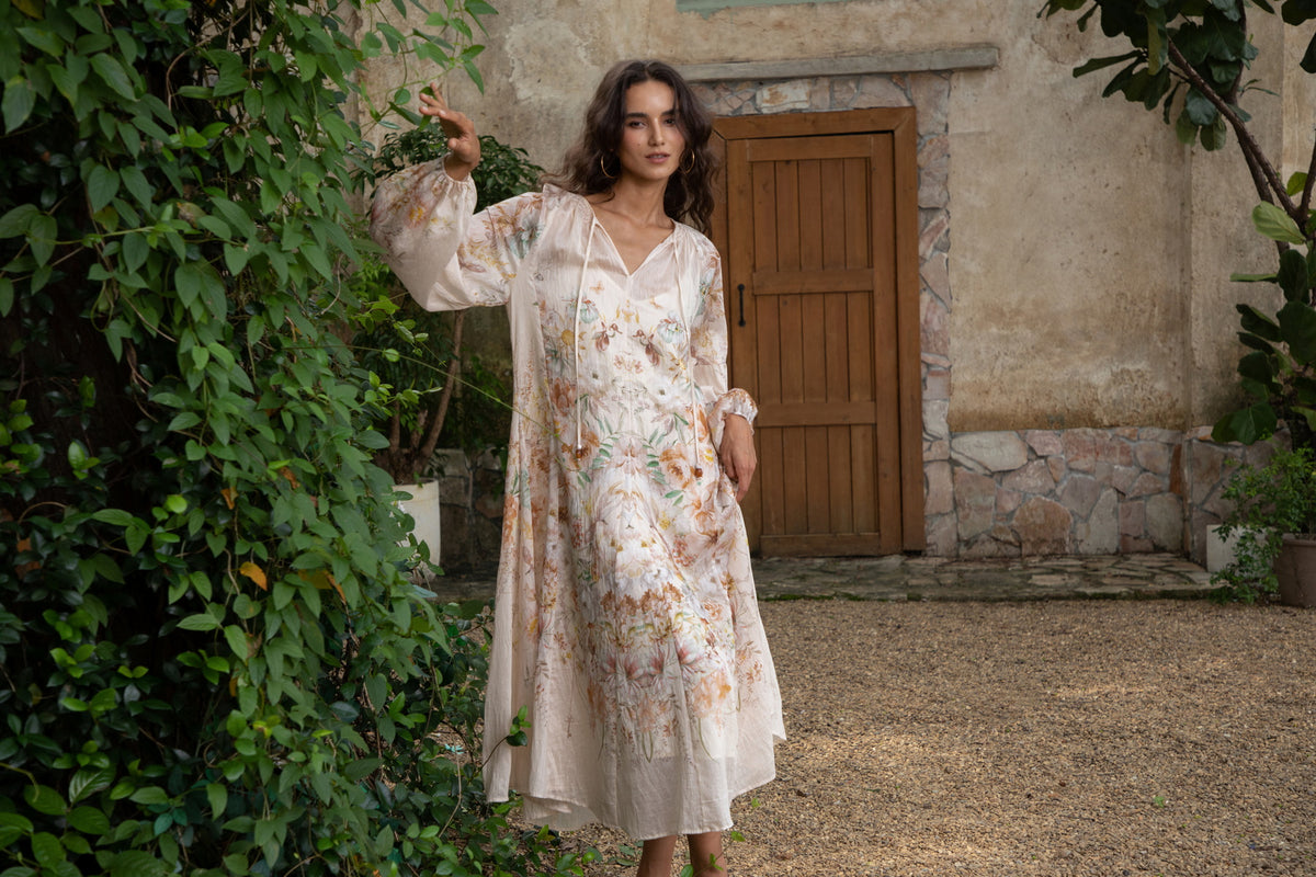 ATTICUS LONG SLEEVES PRINTED DRESS