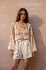 ATTICUS PRINTED BLOUSE
