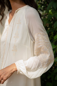 ISABELLA EMBROIDERED SHORT DRESS