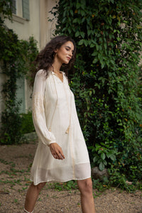 ISABELLA EMBROIDERED SHORT DRESS