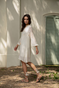 ISABELLA EMBROIDERED SHORT DRESS