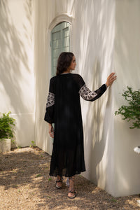 ISABELLA EMBROIDERED LONG DRESS