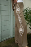 MEADOW  EMBROIDERED PANTS