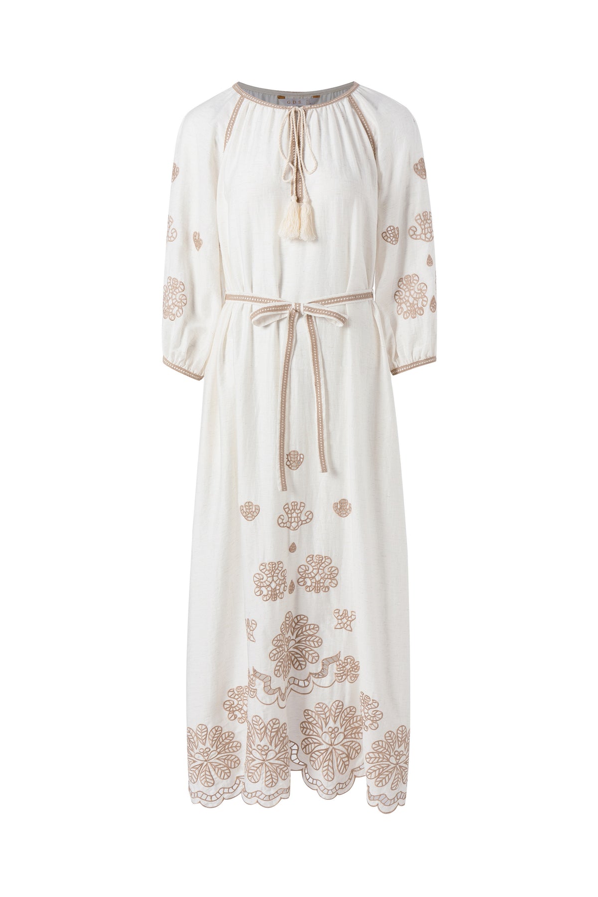 MARGUERITE EMBROIDERED DRESS