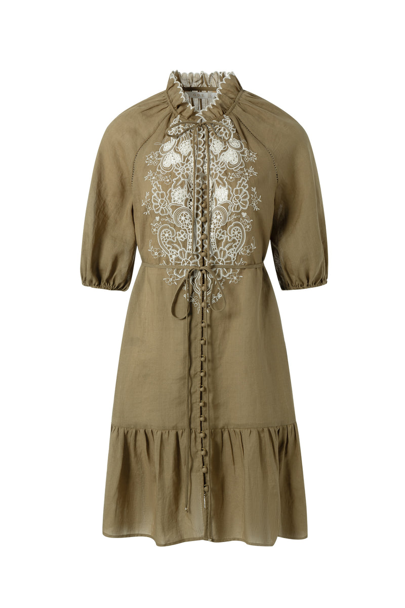 GENEVIEVE EMBROIDERED DRESS