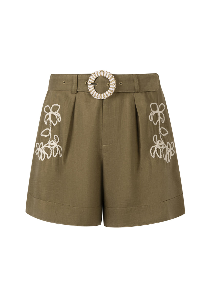 AUTUMN EMBROIDERED SHORTS