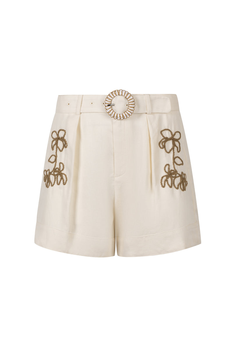 AUTUMN EMBROIDERED SHORTS