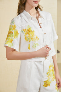 MIRABELLE PRINTED TOP