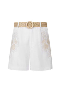 GENEVIEVE EMBROIDERED SHORTS