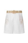 GENEVIEVE EMBROIDERED SHORTS