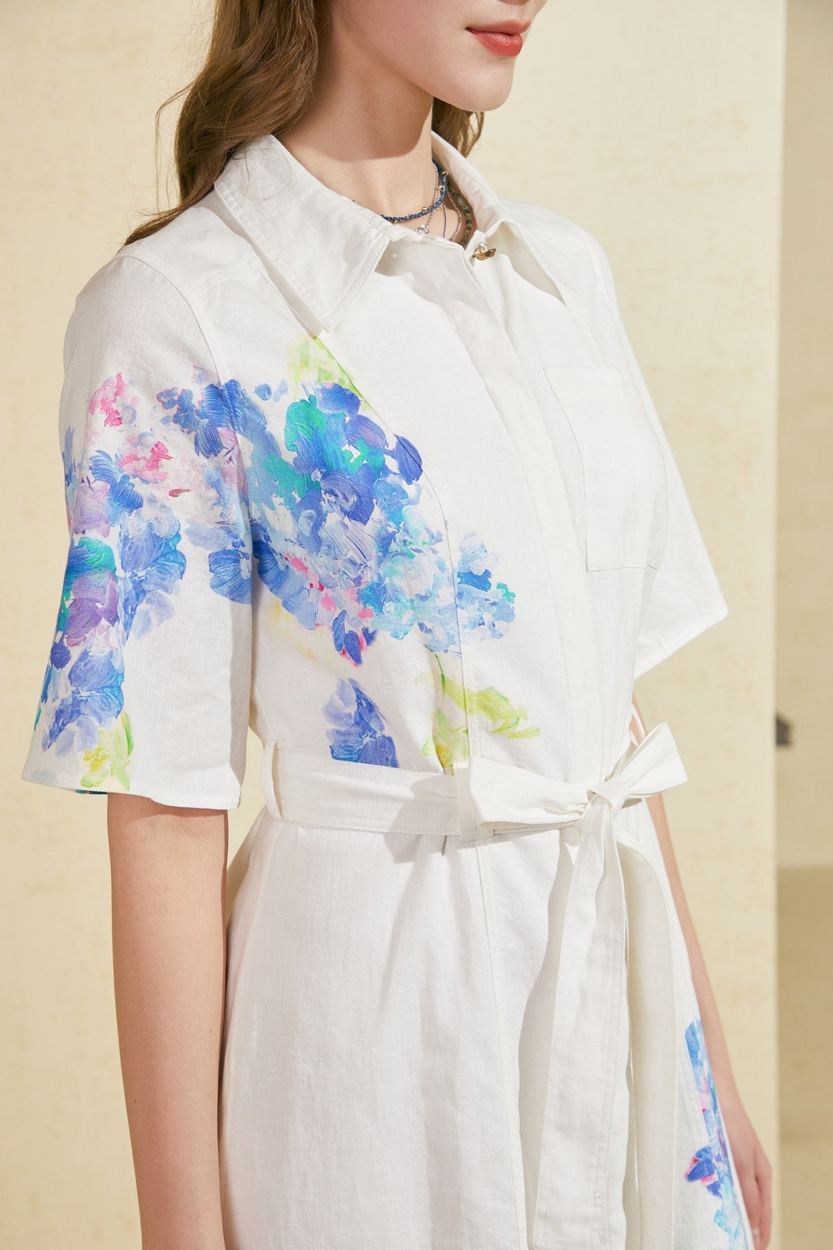 MIRABELLE PRINTED SHORT DRESS