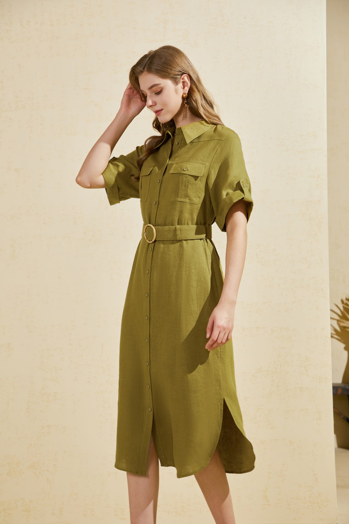 EMILY LINEN DRESS