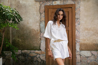 GENEVIEVE EMBROIDERED BLOUSE