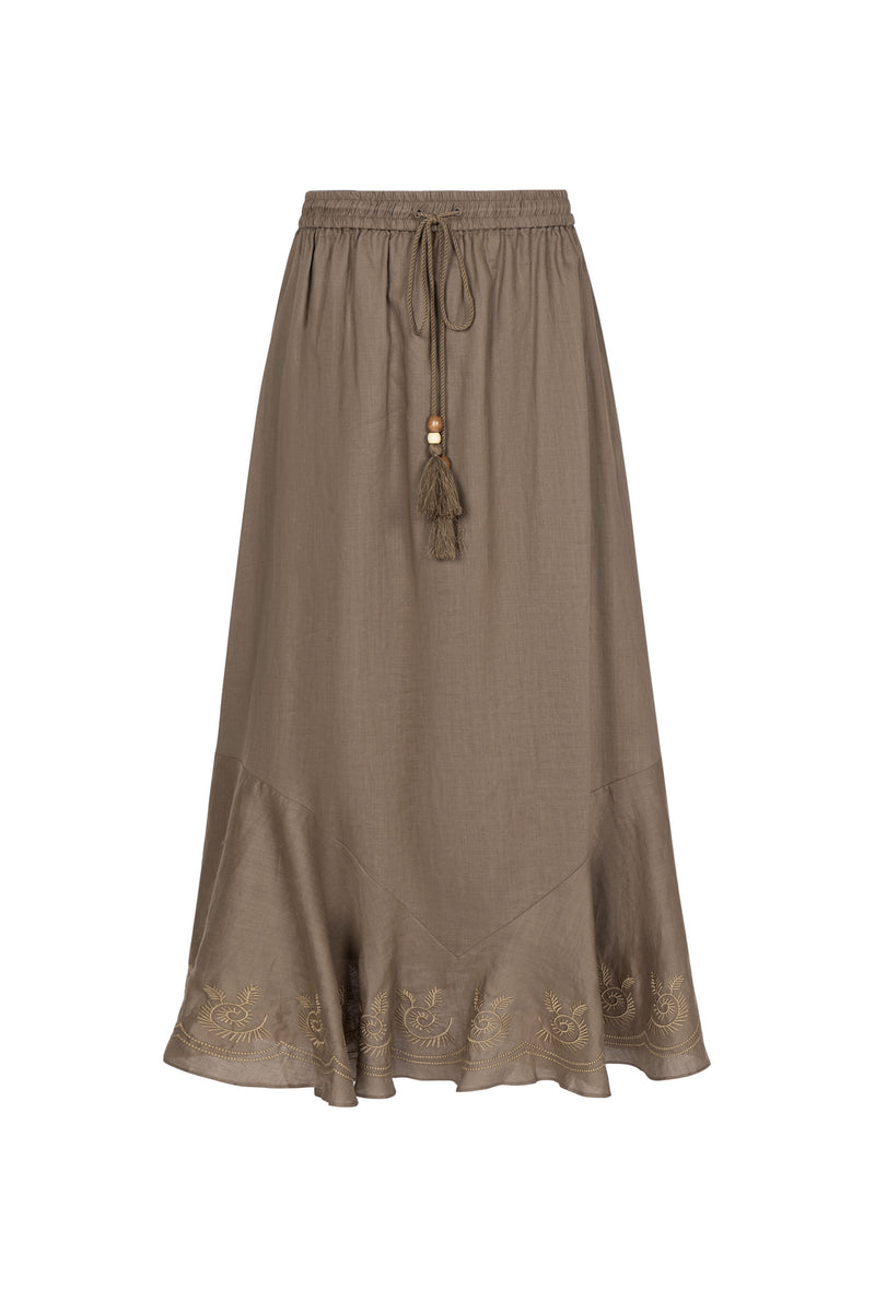 ROSE  LINEN SKIRT