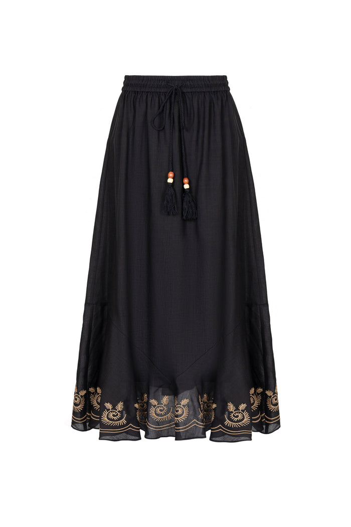 ROSE  LINEN SKIRT