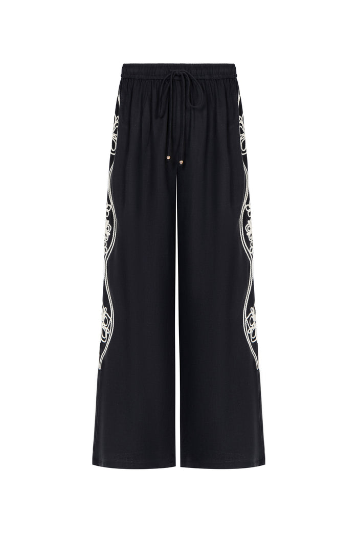 MEADOW  EMBROIDERED PANTS
